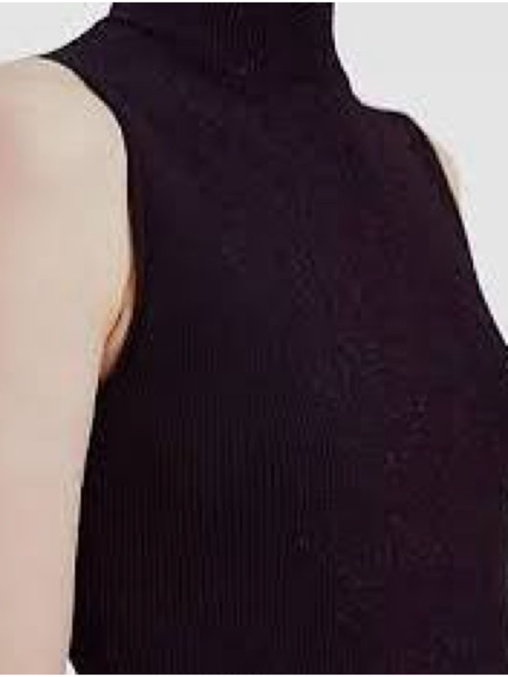 Theory Sparkly Purple Sleeveless Mock Neck